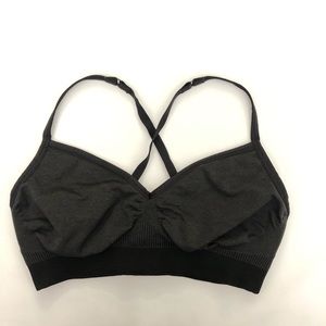 Lululemon Seamless Sports Bra - Black + Obsidian